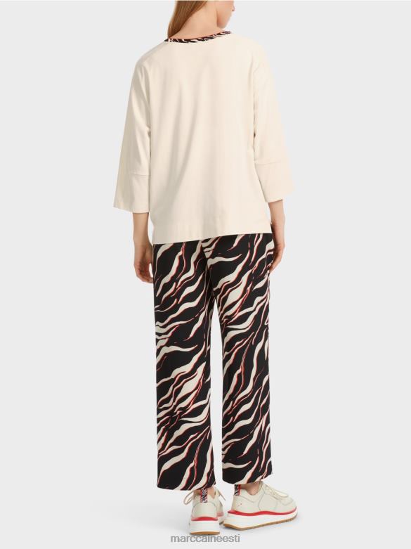 Marc Cain Riietus lai \"koos ümbermõtlemise\" särk J8DT1259 mandlipiim