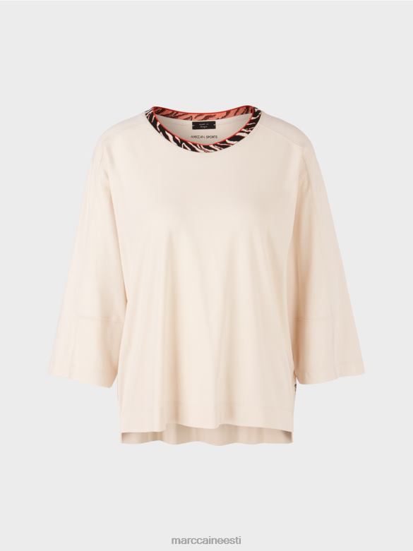 Marc Cain Riietus lai \"koos ümbermõtlemise\" särk J8DT1259 mandlipiim