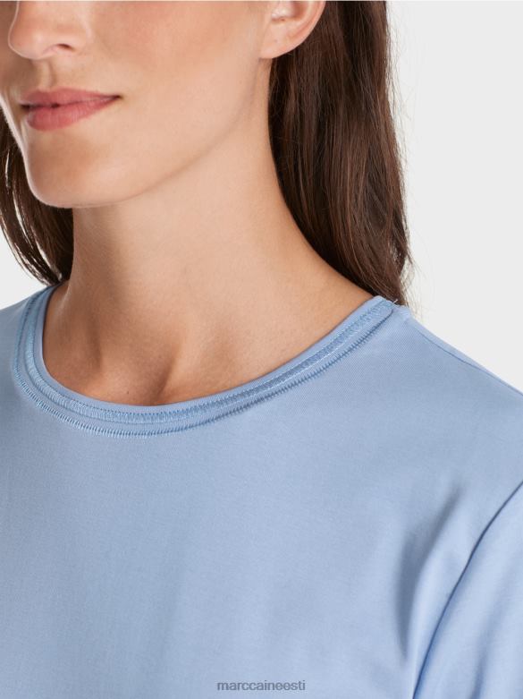 Marc Cain Riietus laia kaelusega t-särk J8DT1274 tume suvetaevas