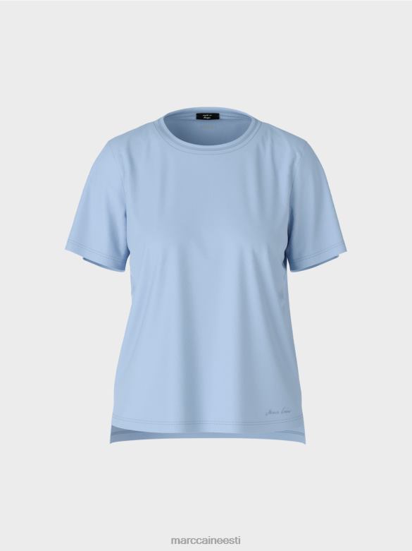 Marc Cain Riietus laia kaelusega t-särk J8DT1274 tume suvetaevas