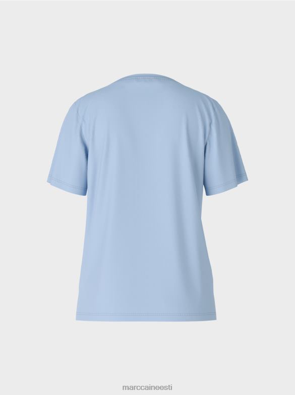 Marc Cain Riietus laia kaelusega t-särk J8DT1274 tume suvetaevas