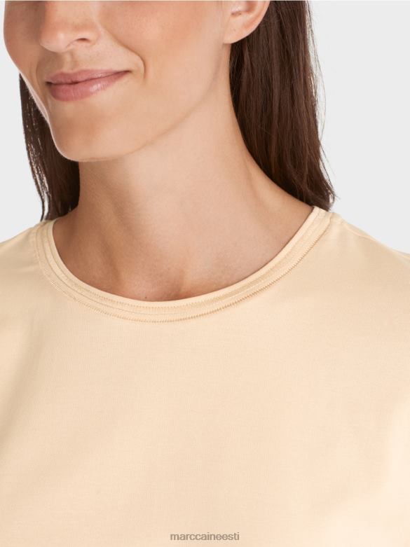 Marc Cain Riietus laia kaelusega t-särk J8DT1275 tume kreem