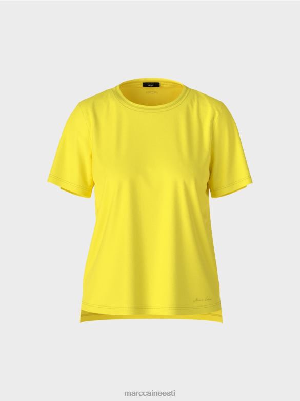 Marc Cain Riietus laia kaelusega t-särk J8DT1313 pehme sidrun