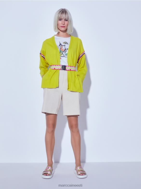 Marc Cain Riietus mai tai retseptitrükiga t-särk J8DT1385 valge