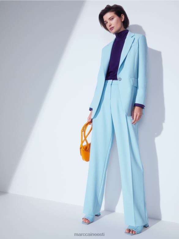 Marc Cain Riietus mansettidega varrukatega t-särk J8DT1458 kuninglik lilla