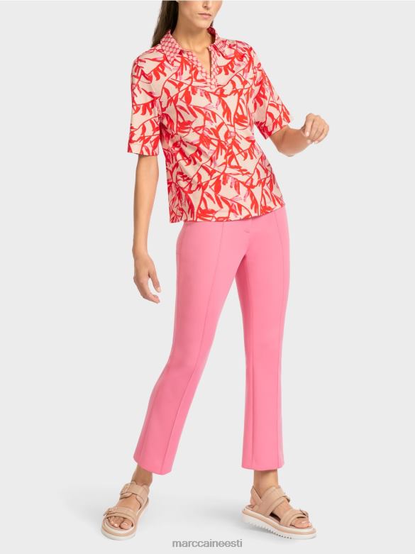 Marc Cain Riietus mustriga polosärk J8DT1421 särav päevitus