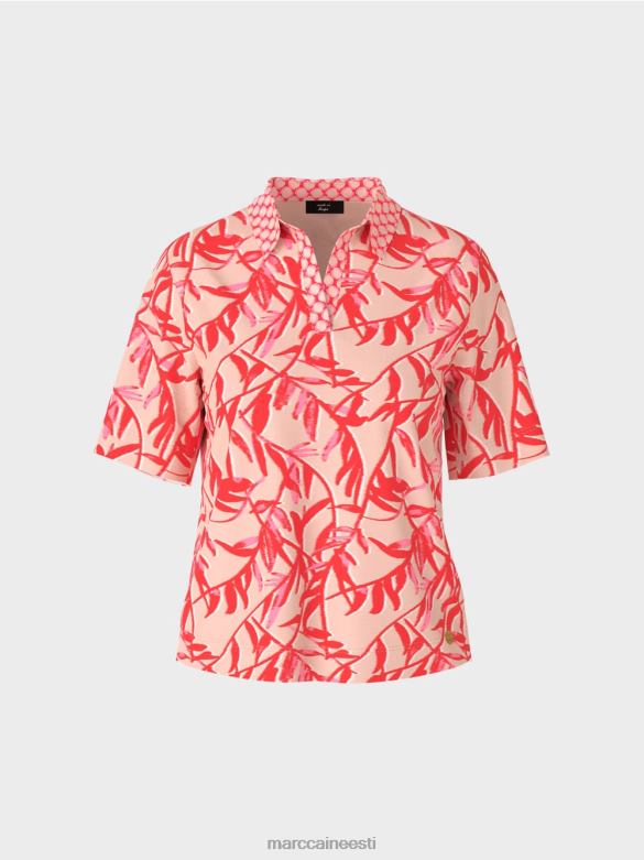 Marc Cain Riietus mustriga polosärk J8DT1421 särav päevitus