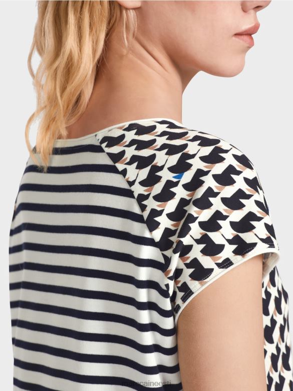 Marc Cain Riietus mustriga segu soonik T-särk J8DT1355 kesköösinine