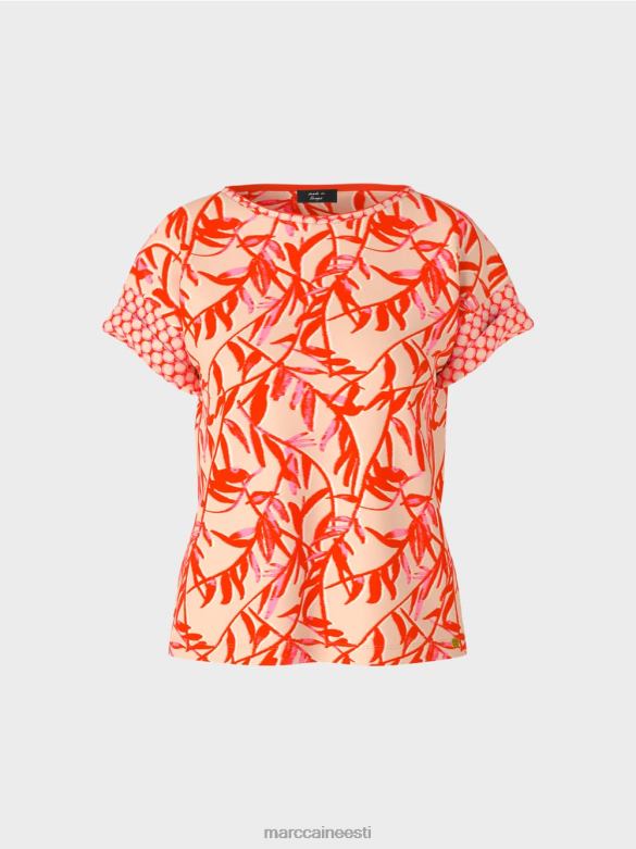 Marc Cain Riietus mustriga t-särk J8DT1423 särav päevitus