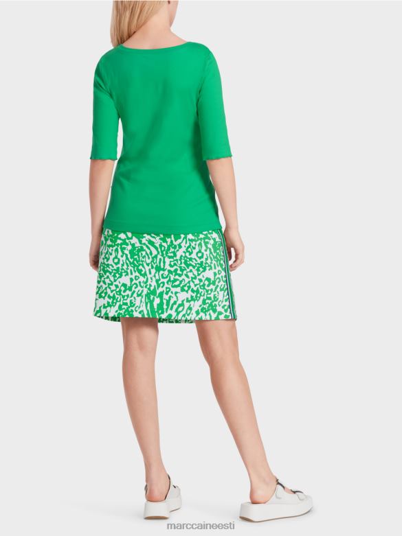 Marc Cain Riietus naiseliku dekolteeosaga t-särk J8DT1364 särav basiiliku leht