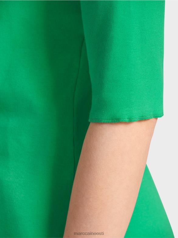 Marc Cain Riietus naiseliku dekolteeosaga t-särk J8DT1364 särav basiiliku leht