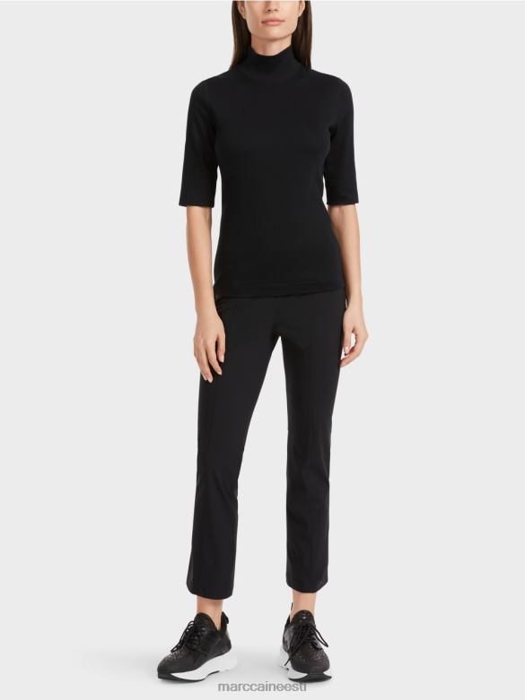 Marc Cain Riietus püstkrae ja 3/4-varrukatega särk J8DT1311 must