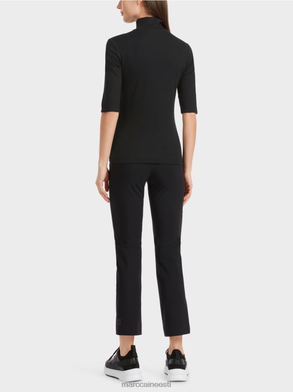 Marc Cain Riietus püstkrae ja 3/4-varrukatega särk J8DT1311 must