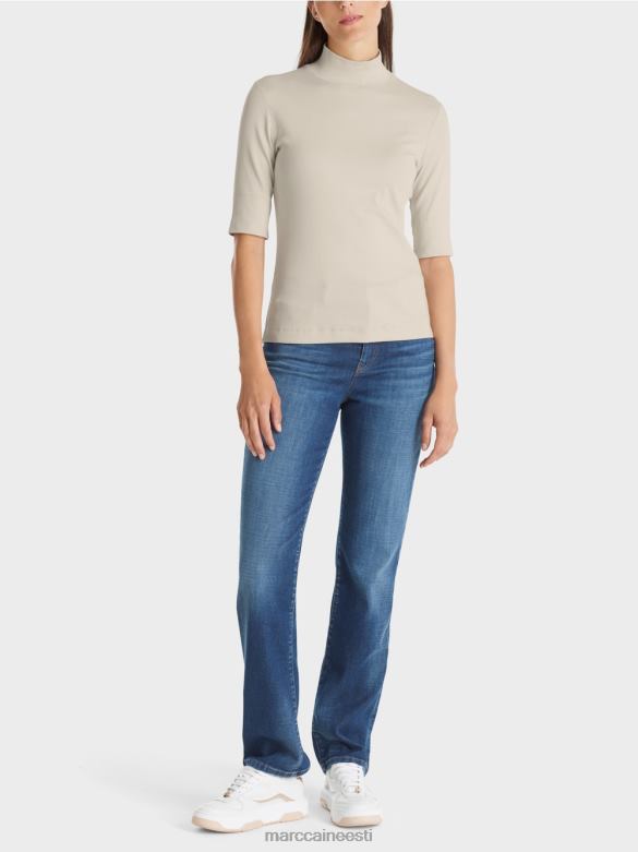 Marc Cain Riietus püstkrae ja 3/4-varrukatega särk J8DT1312 pehme kuukivi