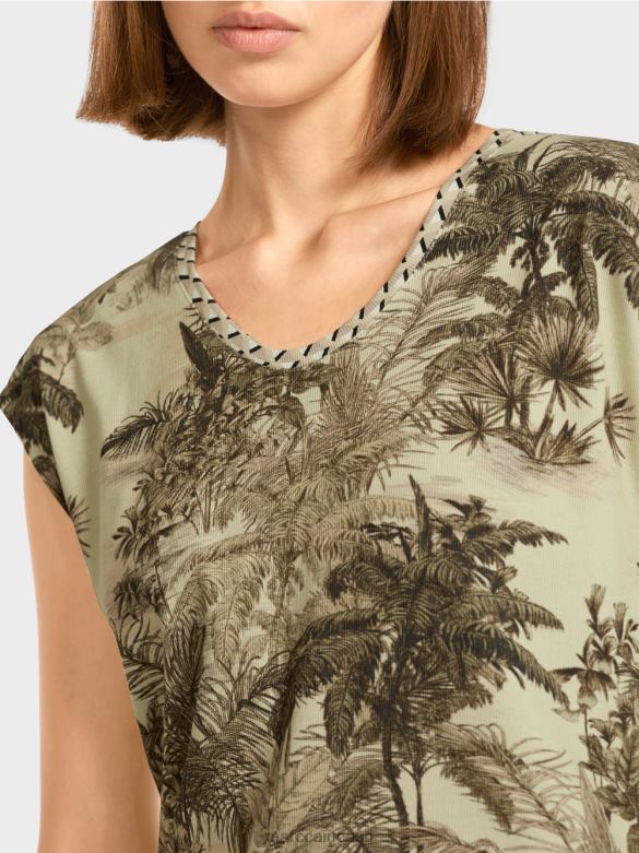 Marc Cain Riietus peopesa motiiviga t-särk J8DT1417 pehme hingeõhk