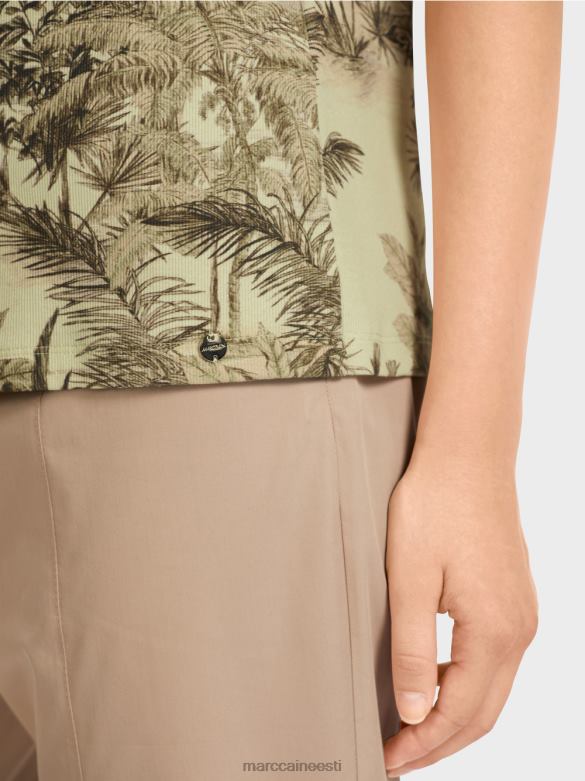 Marc Cain Riietus peopesa motiiviga t-särk J8DT1417 pehme hingeõhk