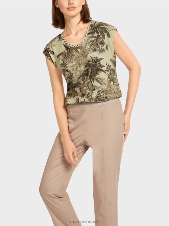 Marc Cain Riietus peopesa motiiviga t-särk J8DT1417 pehme hingeõhk