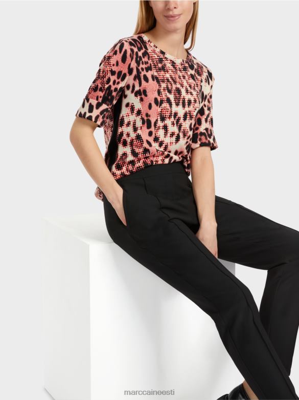 Marc Cain Riietus puuvillase soonikuga särk leo disainiga J8DT1256 campari