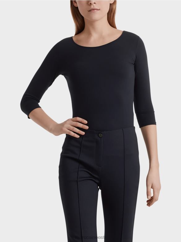 Marc Cain Riietus äärmiselt õrn pikkade varrukatega särk J8DT1471 kesköösinine