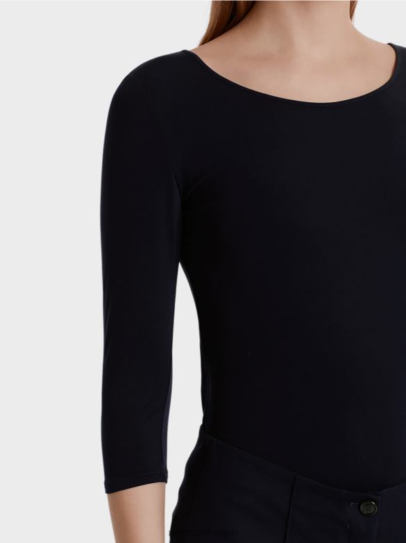 Marc Cain Riietus äärmiselt õrn pikkade varrukatega särk J8DT1471 kesköösinine