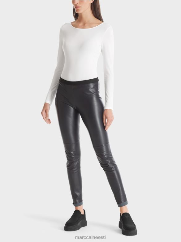 Marc Cain Riietus õrn pikkade varrukatega särk J8DT1473 valge