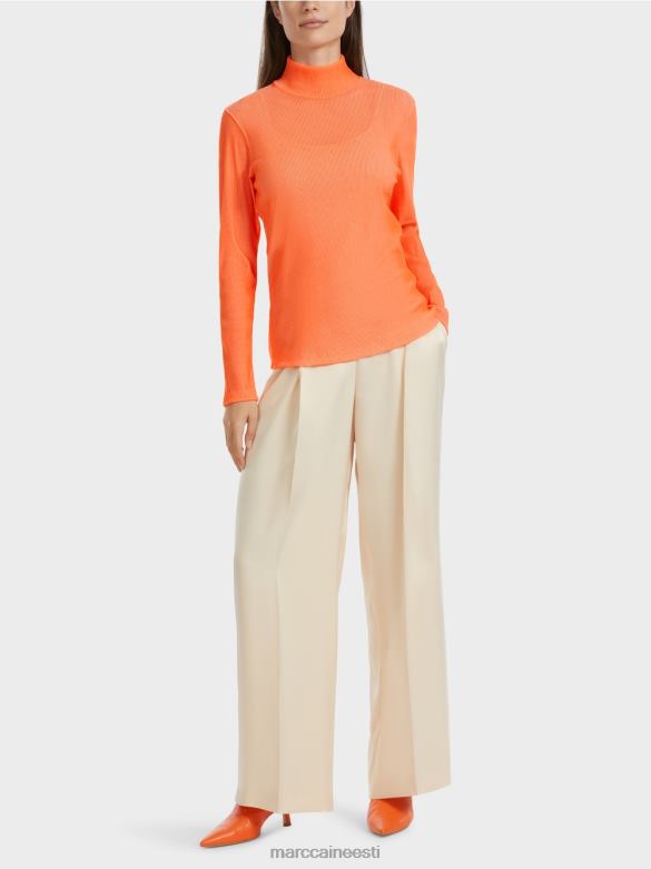 Marc Cain Riietus soonikuga t-särk J8DT1279 särav korall