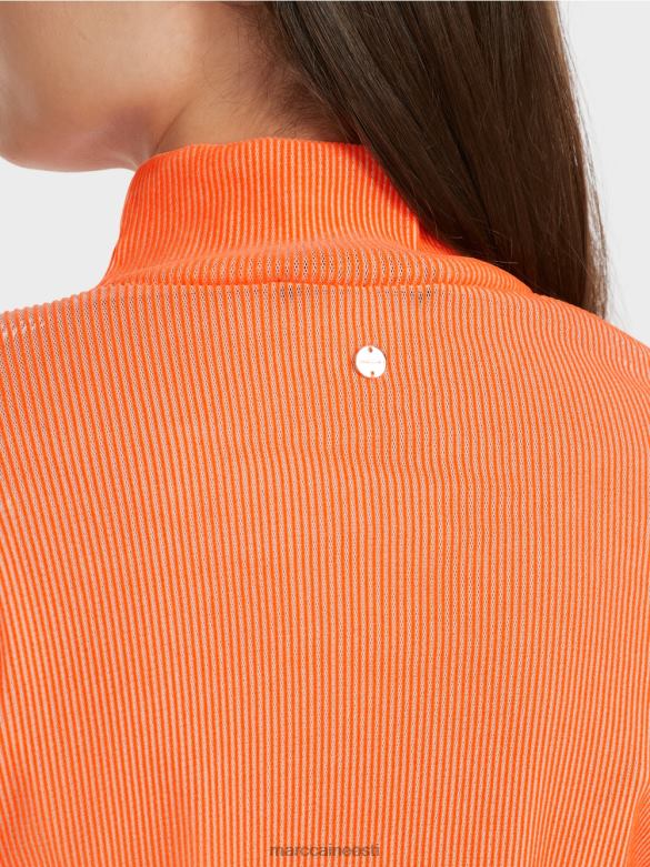 Marc Cain Riietus soonikuga t-särk J8DT1279 särav korall