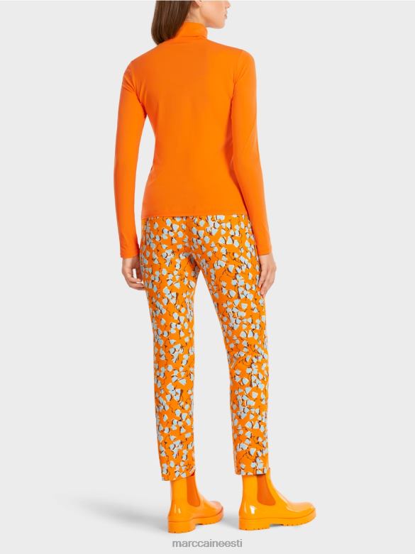 Marc Cain Riietus tavaline pikkade varrukatega topp J8DT1456 selge oranž