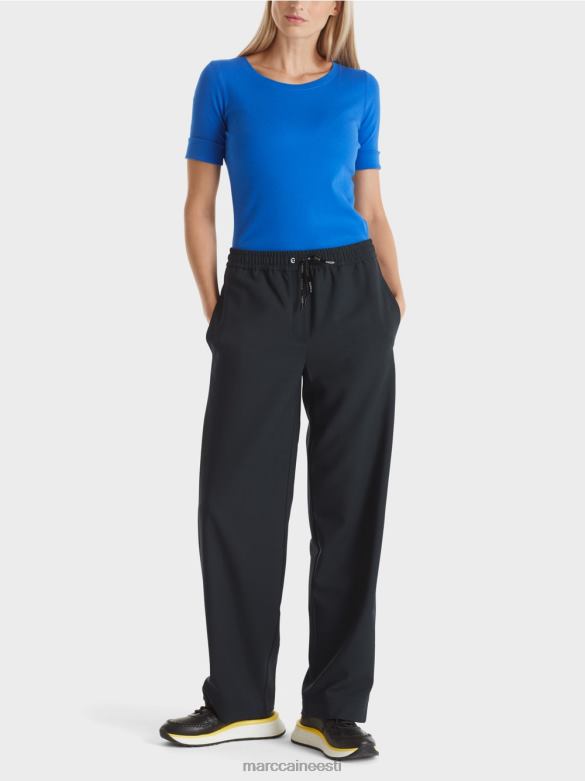 Marc Cain Riietus tavaline t-särk 3/4 varrukatega J8DT1233 särav kuninglik sinine