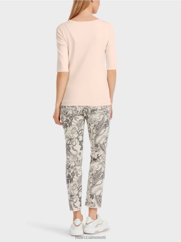 Marc Cain Riietus tavaline t-särk 3/4 varrukatega J8DT1234 mandliõis