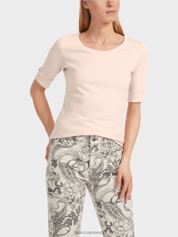 Marc Cain Riietus tavaline t-särk 3/4 varrukatega J8DT1234 mandliõis