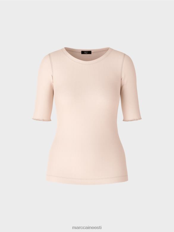 Marc Cain Riietus tavaline t-särk 3/4 varrukatega J8DT1234 mandliõis