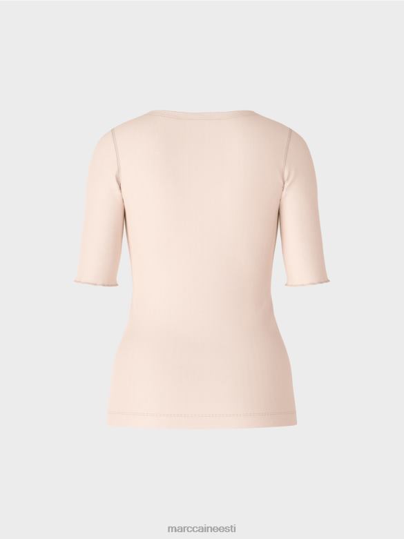 Marc Cain Riietus tavaline t-särk 3/4 varrukatega J8DT1234 mandliõis
