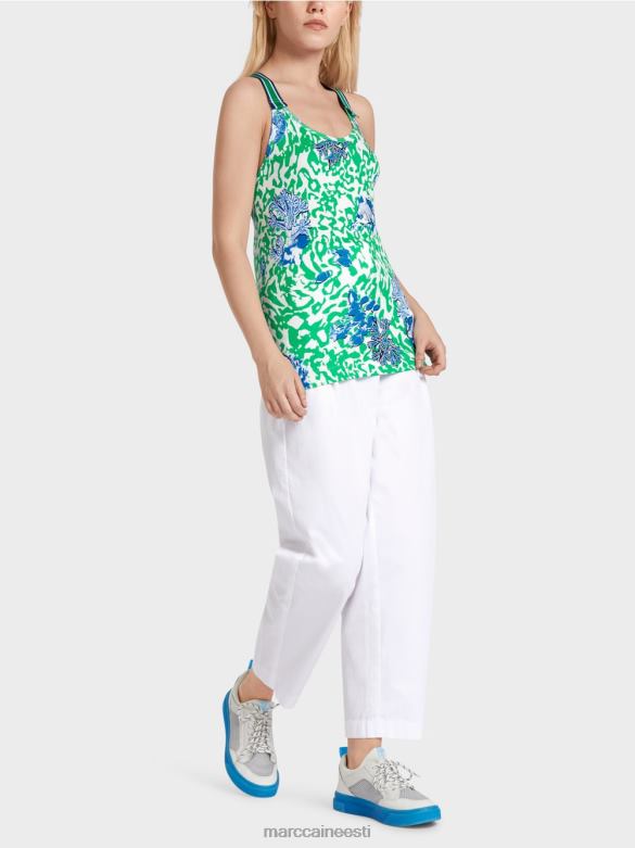 Marc Cain Riietus topp bokseriga seljaga J8DT1356 särav basiiliku leht