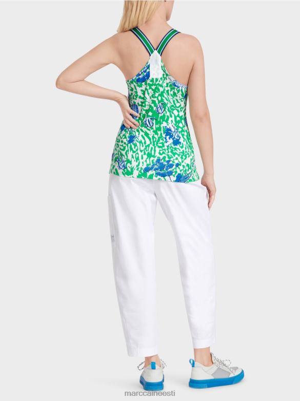 Marc Cain Riietus topp bokseriga seljaga J8DT1356 särav basiiliku leht