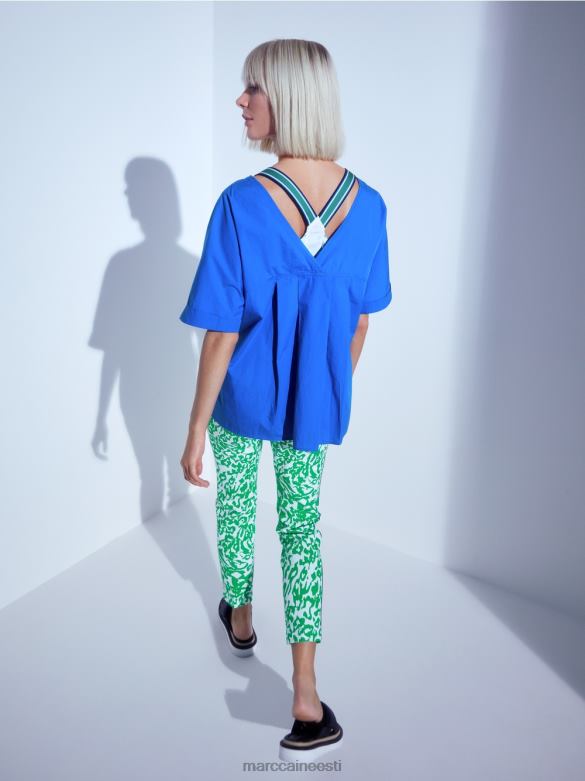 Marc Cain Riietus topp bokseriga seljaga J8DT1356 särav basiiliku leht