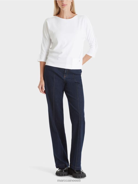 Marc Cain Riietus topp paatkaelusega J8DT1293 valge