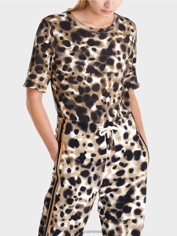 Marc Cain Riietus trükitud särk 3/4 varrukatega J8DT1438 kerge kohv