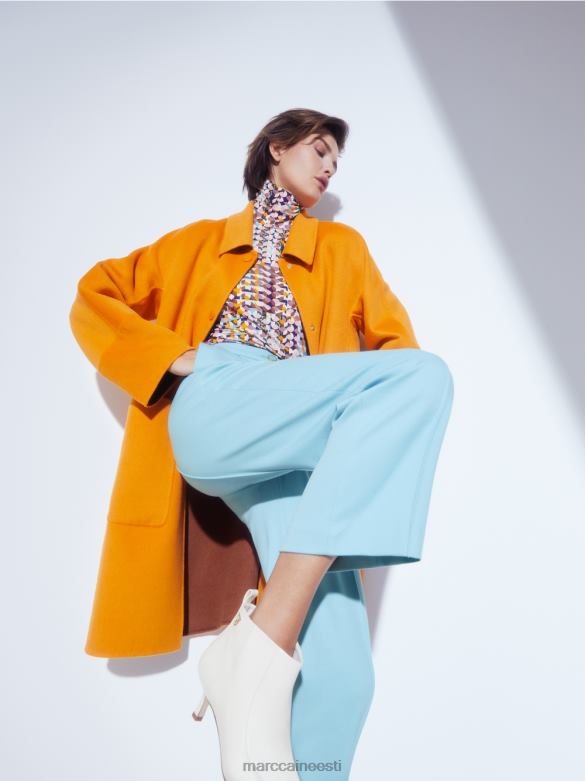 Marc Cain Riietus värviline pikkade varrukatega topp J8DT1452 kuninglik lilla