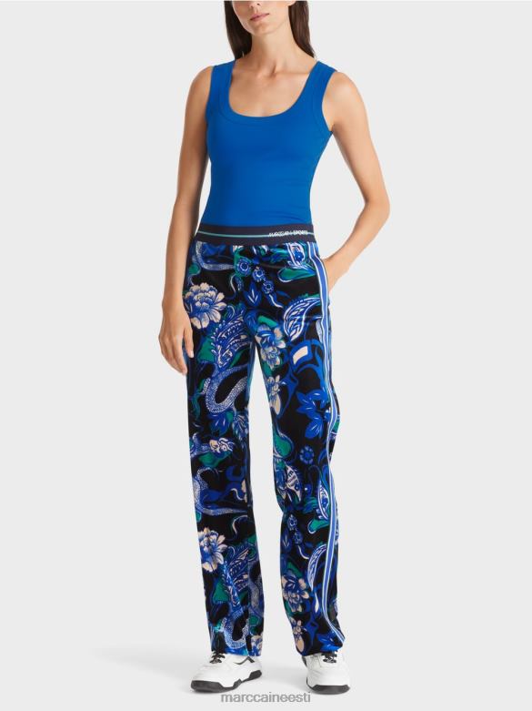 Marc Cain Riietus varrukateta puuvillane soonik top J8DT1243 särav kuninglik sinine