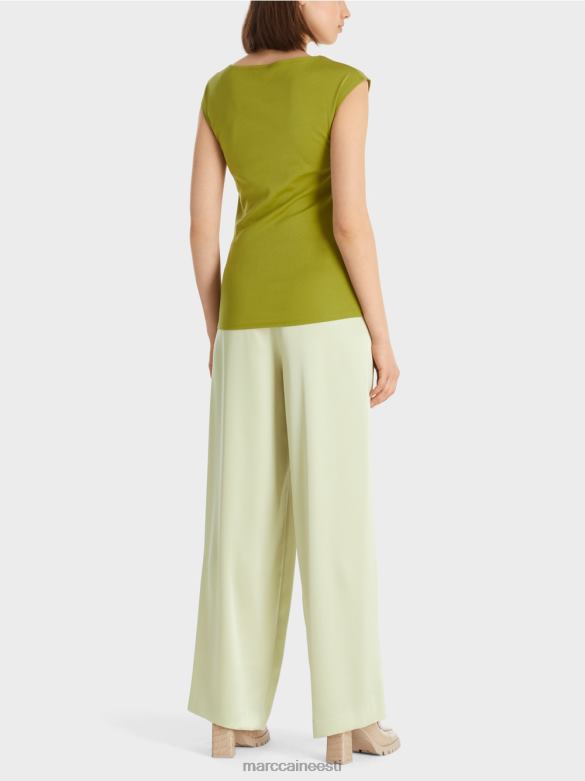 Marc Cain Riietus veniv puuvillane särk J8DT1487 sügav oliiviroheline