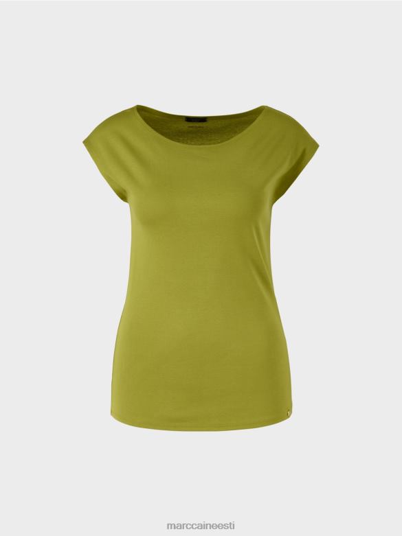 Marc Cain Riietus veniv puuvillane särk J8DT1487 sügav oliiviroheline