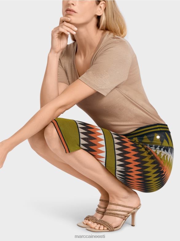 Marc Cain Riietus kitsas seelik \"kootud Saksamaal\" J8DT487 sügav oliiviroheline