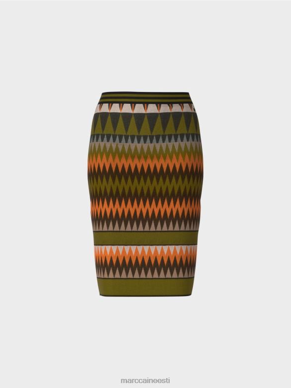 Marc Cain Riietus kitsas seelik \"kootud Saksamaal\" J8DT487 sügav oliiviroheline