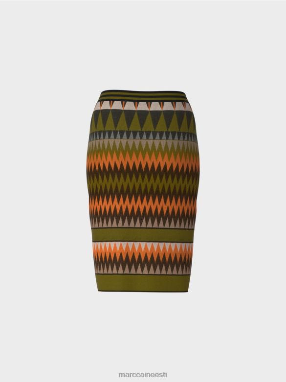 Marc Cain Riietus kitsas seelik \"kootud Saksamaal\" J8DT487 sügav oliiviroheline