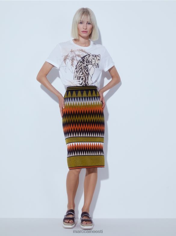 Marc Cain Riietus kitsas seelik \"kootud Saksamaal\" J8DT487 sügav oliiviroheline