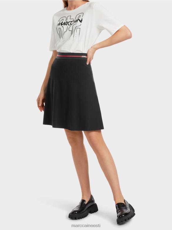 Marc Cain Riietus \"koos ümber mõtlema\" miniseelik J8DT465 must ja valge