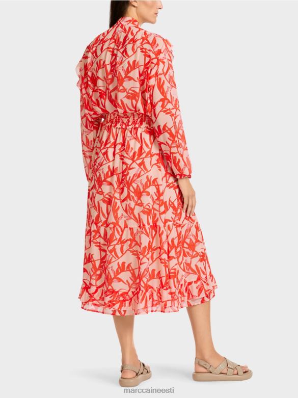 Marc Cain Riietus lillelise mustriga voldiline seelik J8DT500 särav päevitus