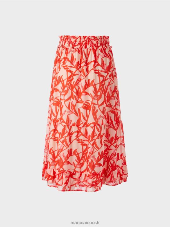 Marc Cain Riietus lillelise mustriga voldiline seelik J8DT500 särav päevitus