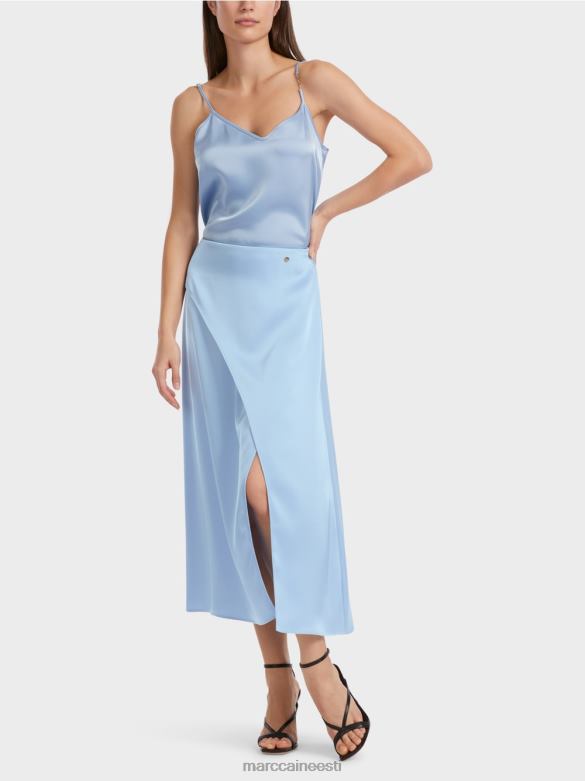 Marc Cain Riietus ümbrisefektiga seelik J8DT467 tume suvetaevas